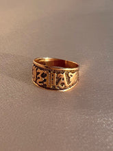 Load image into Gallery viewer, Antique 14k Rose Gold Mizpah Ring 1866