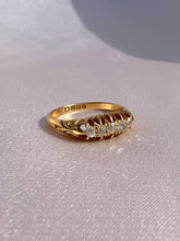 Load image into Gallery viewer, Antique 18k Diamond Claw Ring 1889