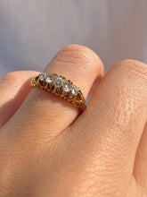 Load image into Gallery viewer, Antique 18k Diamond Claw Ring 1889