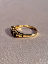 Load image into Gallery viewer, Vintage 9k Amethyst Boat Ring