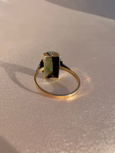Load image into Gallery viewer, Antique 9k Malachite Rectangle Ring