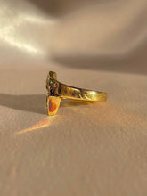 Load image into Gallery viewer, Vintage 18k Emerald Diamond Checkered Bypass Ring