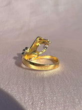 Load image into Gallery viewer, Vintage 18k Diamond Mano Bracelet Ring