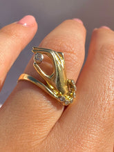 Load image into Gallery viewer, Vintage 18k Diamond Mano Bracelet Ring