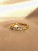 Load image into Gallery viewer, Vintage 9k Diamond Half Eternity Ring 1970s