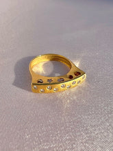 Load image into Gallery viewer, Vintage 14k Diamond Dot Heart Star Moon Ring
