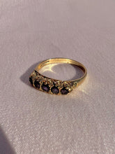 Load image into Gallery viewer, Vintage 9k Amethyst Boat Ring