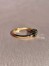 Load image into Gallery viewer, Antique 18k Diamond Old European Cut Trilogy Ring