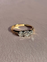 Load image into Gallery viewer, Antique 18k Diamond Old European Cut Trilogy Ring