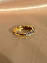 Load image into Gallery viewer, Vintage 9k Diamond Half Eternity Ring 1970s