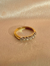 Load image into Gallery viewer, Vintage 9k Diamond Half Eternity Ring 1970s