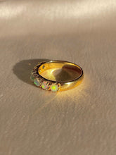 Load image into Gallery viewer, 9k Opal Cabochon Half Eternity Ring