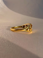 Load image into Gallery viewer, Antique 18k Diamond Sapphire Floating Starburst Gypsy Ring 1914