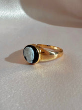 Load image into Gallery viewer, Antique Onyx Cameo Signet Ring