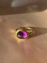 Load image into Gallery viewer, Vintage 9k Amethyst Cabochon Ring 1973