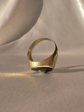 Load image into Gallery viewer, Vintage 10k Diamond Onyx Signet Ring