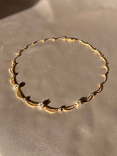 Load image into Gallery viewer, Vintage 14k Diamond Pearl Floral Heart Crescent Necklace