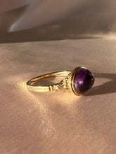Load image into Gallery viewer, Vintage 9k Amethyst Cabochon Ring 1973