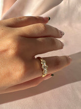 Load image into Gallery viewer, Vintage 18k Diamond Bezel Trilogy Ring