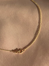 Load image into Gallery viewer, Vintage Aquamarine Diamond Flower Necklace