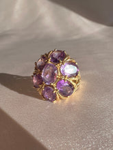 Load image into Gallery viewer, Vintage 14k Amethyst Floral Filigree Dress Ring