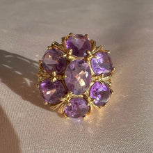 Load image into Gallery viewer, Vintage 14k Amethyst Floral Filigree Dress Ring