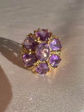 Load image into Gallery viewer, Vintage 14k Amethyst Floral Filigree Dress Ring