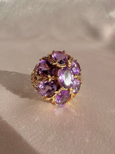 Load image into Gallery viewer, Vintage 14k Amethyst Floral Filigree Dress Ring
