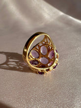 Load image into Gallery viewer, Vintage 14k Amethyst Floral Filigree Dress Ring