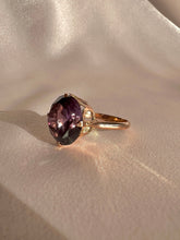 Load image into Gallery viewer, Vintage 14k Rose Gold Amethyst Cocktail Ring