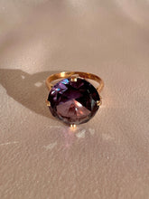 Load image into Gallery viewer, Vintage 14k Rose Gold Amethyst Cocktail Ring