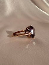 Load image into Gallery viewer, Vintage 14k Rose Gold Amethyst Cocktail Ring