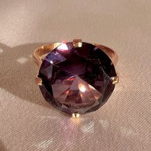 Load image into Gallery viewer, Vintage 14k Rose Gold Amethyst Cocktail Ring