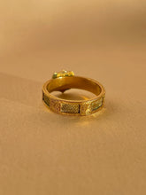 Load image into Gallery viewer, Antique Gold Pearl Hair Mourning Ring 1868