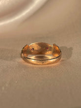 Load image into Gallery viewer, Antique 9k Pearl Ruby Marquise Ring 1904