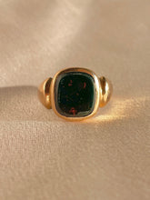 Load image into Gallery viewer, Antique 9k Rose Gold Bloodstone Signet 1900
