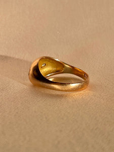 Antique 9k Rose Gold Amethyst Diamond Starburst Ring 1918