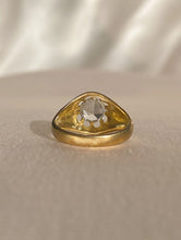 Load image into Gallery viewer, Vintage 9k Paste Diamond Belcher Ring 1968