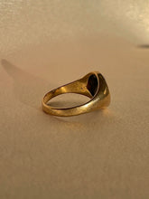 Load image into Gallery viewer, Vintage 9k Bloodstone Oval Signet Ring 1994