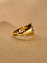 Load image into Gallery viewer, Vintage 9k Lapis Lazuli Signet Ring 1970