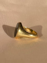 Load image into Gallery viewer, Vintage 9k Onyx Signet Ring 1972
