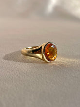 Load image into Gallery viewer, 10k Citrine Bezel Signet Ring by 23carat