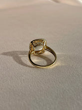 Load image into Gallery viewer, Vintage 10k Aquamarine White Topaz Diamond Ring