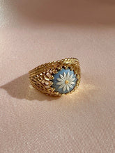 Load image into Gallery viewer, Vintage 14k Floral Cameo Jasper Lattice Ring