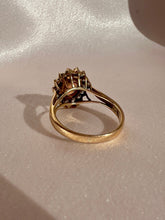 Load image into Gallery viewer, Vintage 14k Opal Diamond Halo Cluster Ring