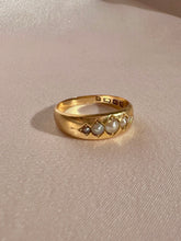 Load image into Gallery viewer, Antique 18k Pearl Marquise Ring 1881