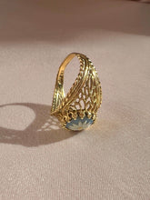 Load image into Gallery viewer, Vintage 14k Floral Cameo Jasper Lattice Ring