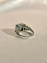 Load image into Gallery viewer, Antique Platinum Diamond Deco Engagement Ring 2.10 ct