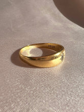 Load image into Gallery viewer, Antique 18k Diamond Starburst Solitaire Chester Ring
