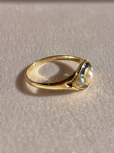 Load image into Gallery viewer, Antique Pearl Enamel Mourning Ring 1864